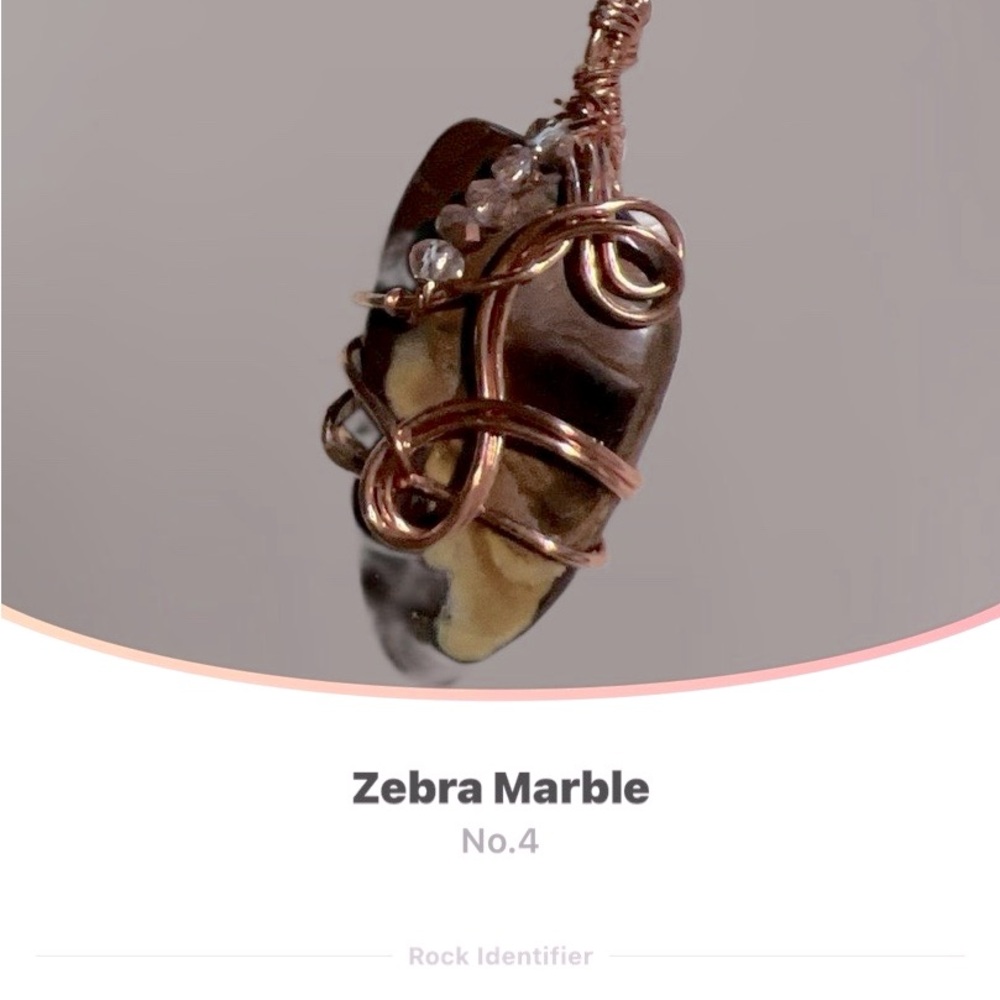 Zebra Marble Pendant
